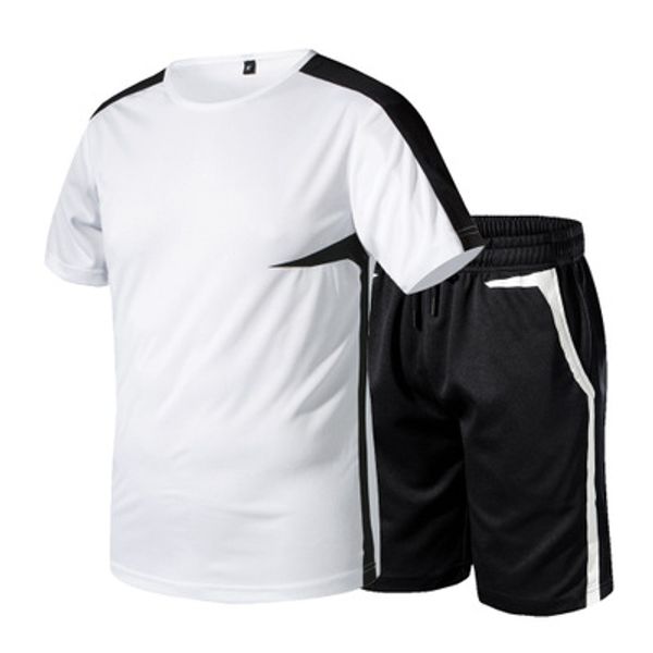 

Mens 2020 New Fashion Stylist Clothes T Shirt +Shorts Set Summer Short Sleeve Tracksuit Gyms Casual Male T Shirt 2 Piece Men Clothing