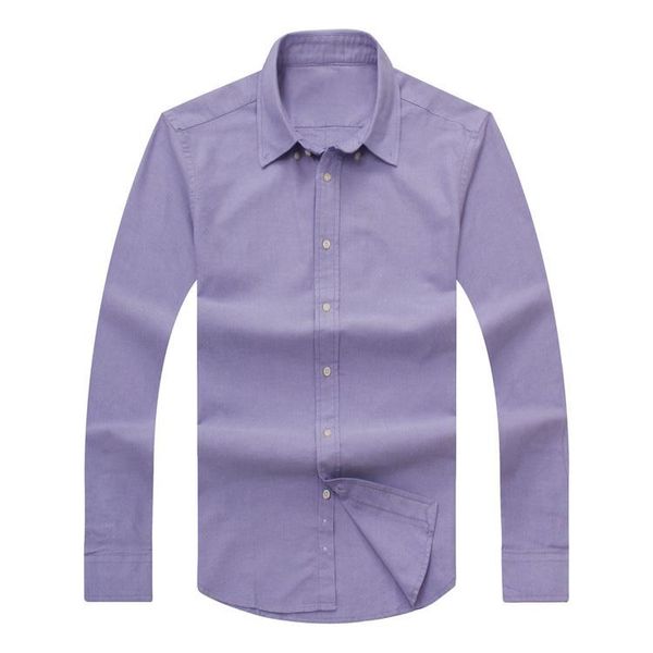 

new 2018 autumn winter men's long-sleeved cotton shirt men's usa american brand polos shirts fashion oxford social shirt brand clo, White;black