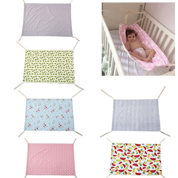 

fashion infant baby cotton fashion floral fruits pattern hanging sleeping bed hammock