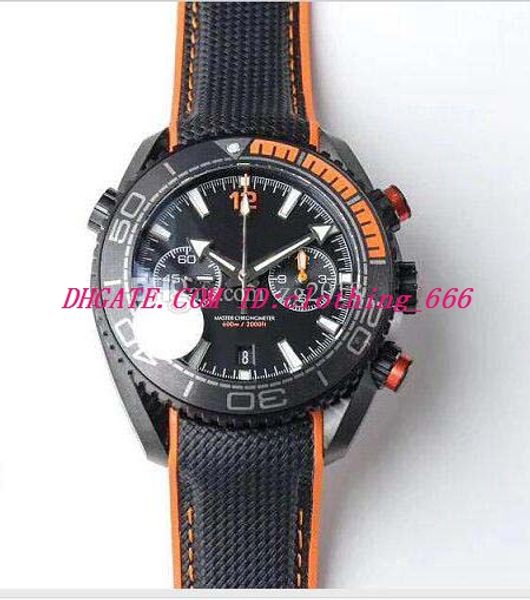

edition luxury wristwatch 45.5mm 600m leather bands cal.9900 movement automatic waterproof mens watches, Slivery;brown