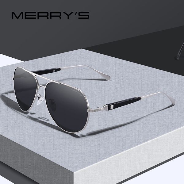 

merrys men classic hd polarized sunglasses pilot sun glasses for male eyewear uv400 protection s8309, White;black