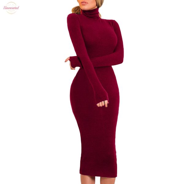 

fashion clothing women lady solid dress women long plain sleeve sheath dress stretchy party night spring autumn dress, Black;gray