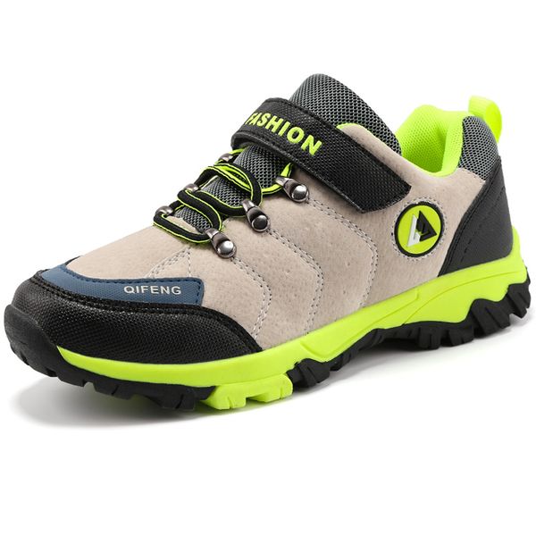 

thick sole non-slip outdoor kids sneakers footwear boys hiking shoes children camping mountain shoes walking sports