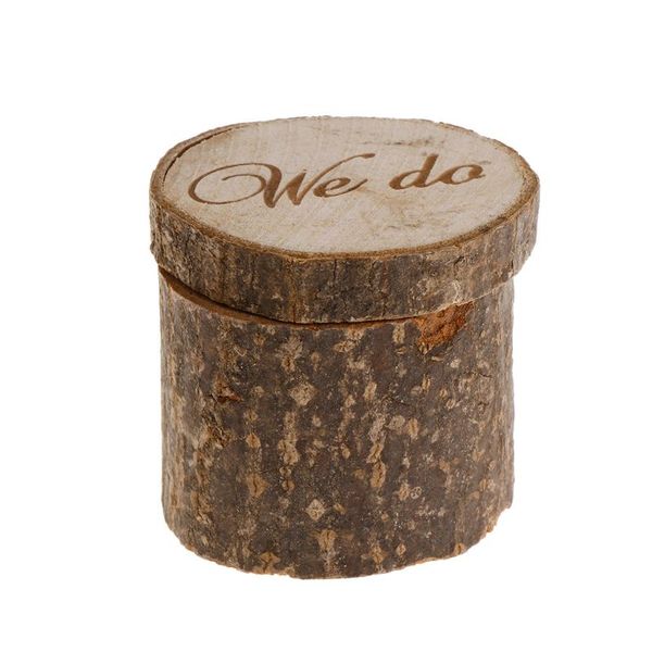 

natural wood wedding proposal case rings jewelry ring storage box, Pink;blue