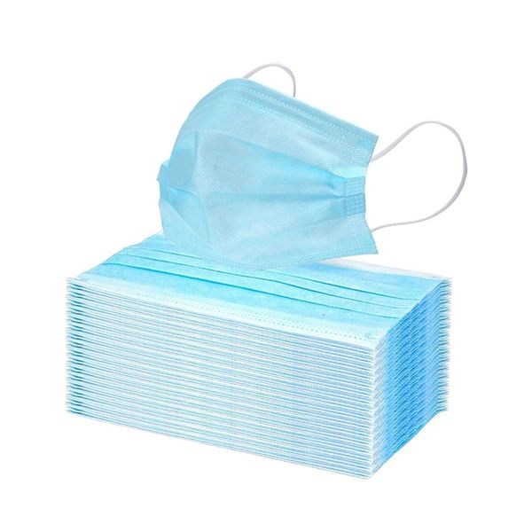 

dhl ship face 3ply earloops type blue mask foldable odor smog droplets dust proof mouthfor woman & man hs1u