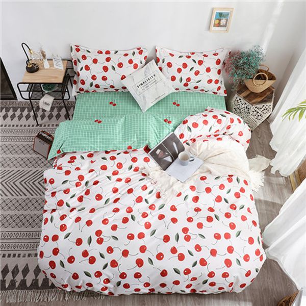 

star 4pcs girl kid bed cover set cartoon duvet cover child bed sheets and pillowcases comforter bedding set