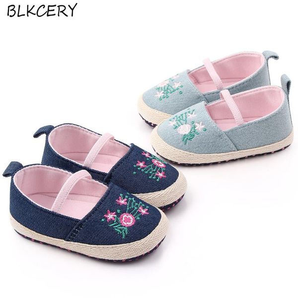 

first walkers brand born baby shoes for girl toddler summer with flowers elastic infant slippers princess flats 1 year old