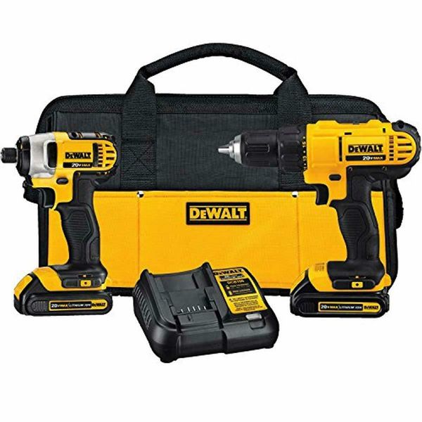 

Dewalt 20v max xr hammer drill impact combo kit w 2 5ah batterie dck299p2