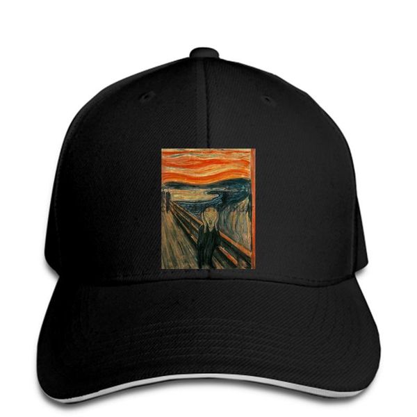 

hip hop baseball caps fashion cool hat edvard munch the scream customized printed snapback, Blue;gray