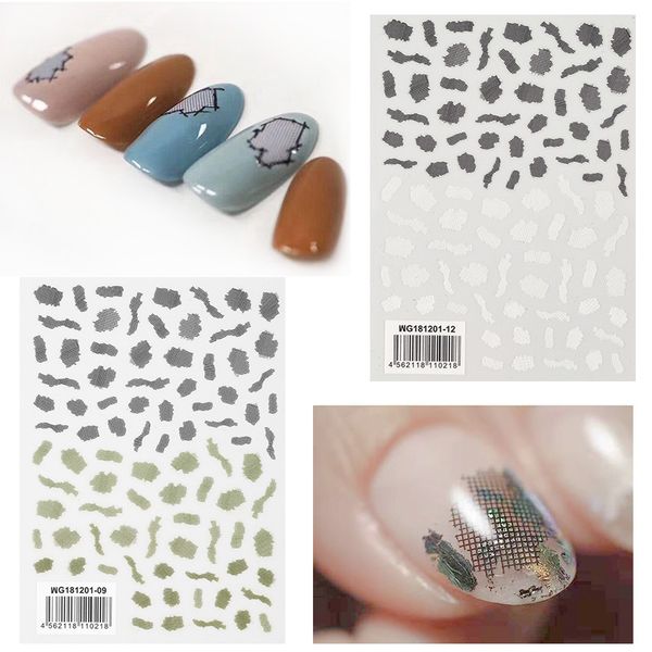 

mgm-112 nail art sticker stamp decals tool diy nail decoration tools sticker decal, Black