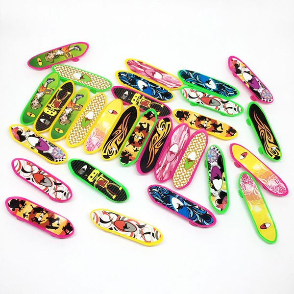 

mini multicolor plastic finger slide board four wheel scooter kids hands toys skate board outdoor sport