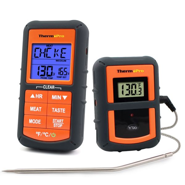 

themopro tp-07s digital kitchen cooking thermometer wireless bbq meat for oven household thermometers