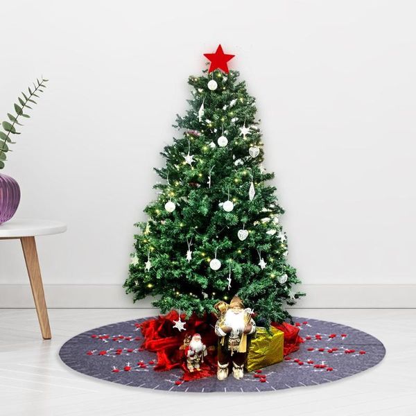 

120cm merry christmas tree carpet new year tree skirts new year party gifts