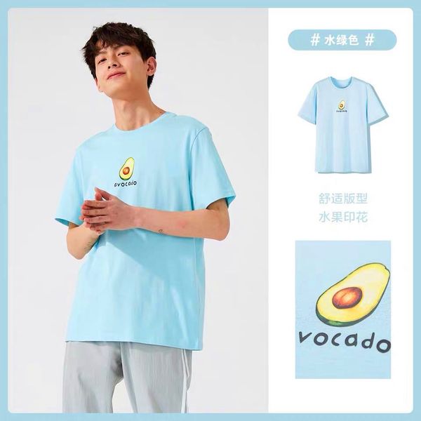 

summer men's brand clothing men's t-shirt men's pink fruit shirt rag top