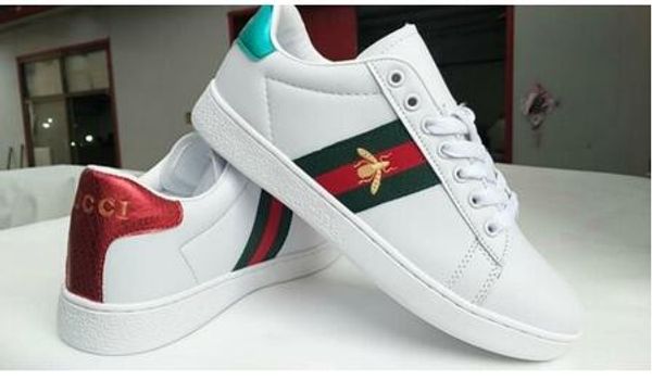 

019 new arrival fashion men women casual shoes luxury designers sneakers shoes genuine leather bee embroidered ing