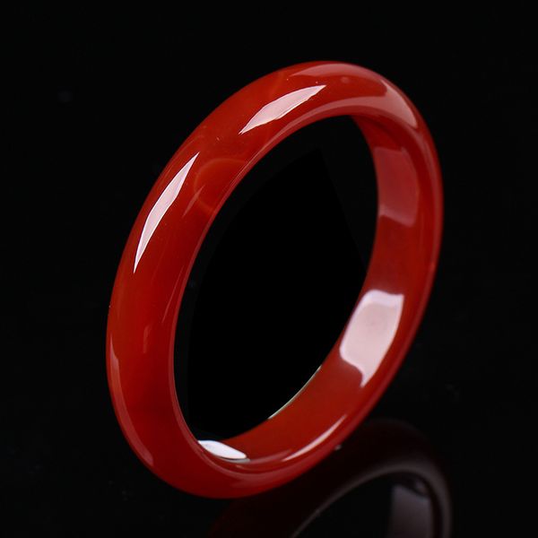 

tianguanghui jade natural red agate bracelet, Black