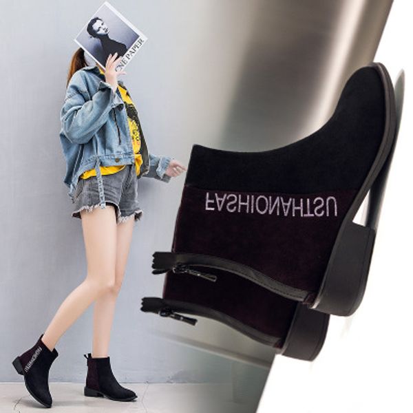 

2020 new winter women shoes woman snow boots height increasing ankle boots women boots ankle booties zapatos mujer563, Black