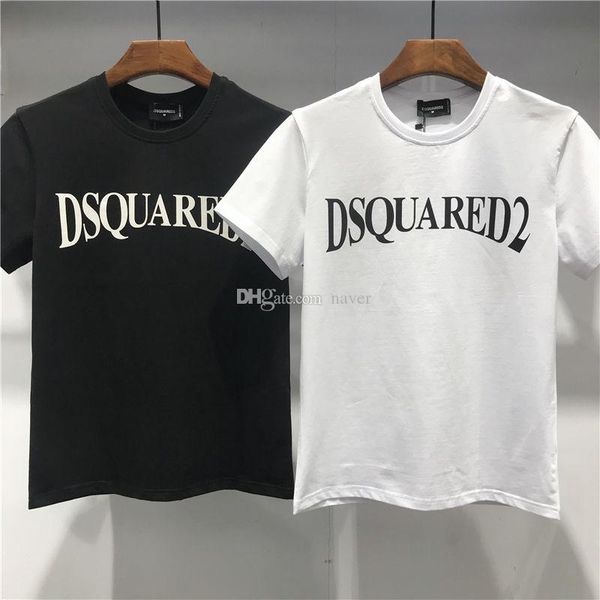 

2019 лето новое прибытие высокое качество Мужская одежда дизайнер футболки D2 печат