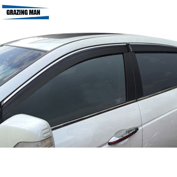 

pp material car window visor wind deflector sun rain guard defletor for crosstour 2011