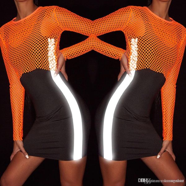 

женщины черного танк платье лето bodycon 3m reflective дизайнер платье без рукавов, Black;gray