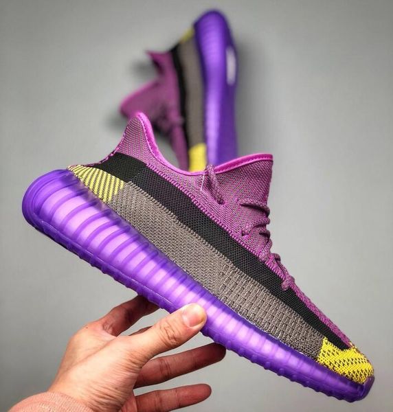 

us11.5 kanye static reflective chaussures cloud white yecheil running shoes citrin yeehu yeezreel hyperspace sports snea