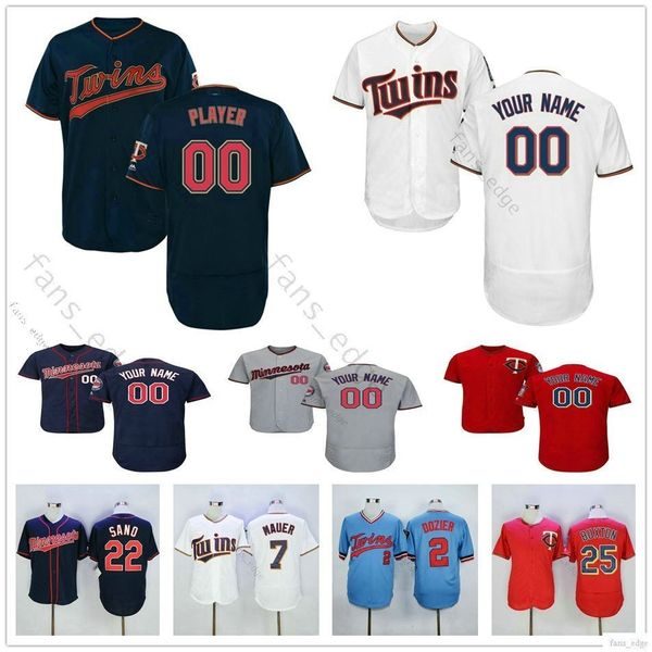 

Custom Minnesota #25 Byron Buxton Byung-ho Park 20 Eddie Rosario 13 Ehire Adrianza Man Woman Kids Youth Twins Baseball Jerseys
