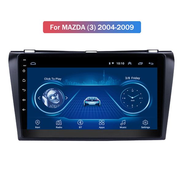 

android 10 car radio dvd player for mazda (3) 2004-2009 gps navigation audio video swc