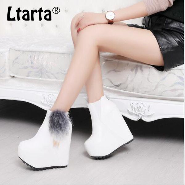 

2019 winter women snow white boots woman winter boots women fashion ankle warm fur women's shoes brand shoes zyw-996-2, Black