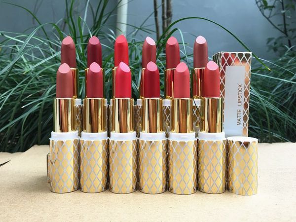 happy_mei: Rossetto opaco Xoxo Xoxo per labbra da 3,5 g di spedizione gratuita dirette in fabbrica DHL! 12 colori diversi