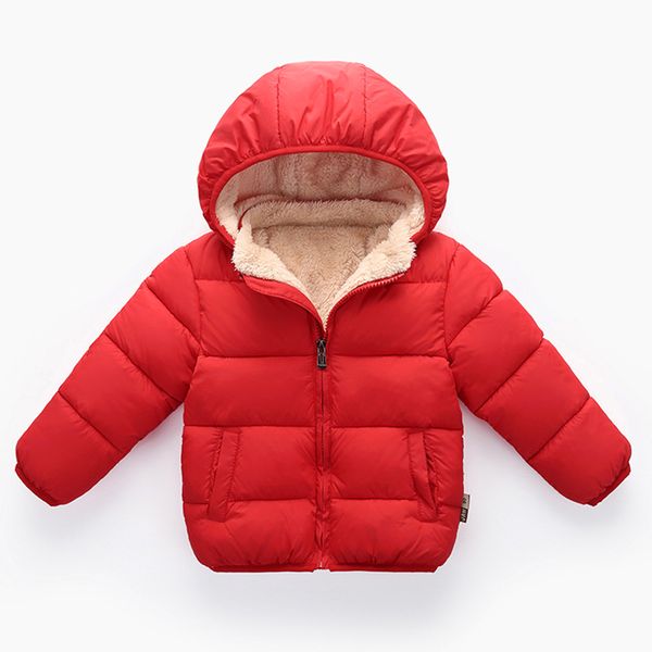 

baby boys down jackets girls thickening warm outerwear 2018 winter children cotton zipper outerwear hooded coat kids jacket, Blue;gray