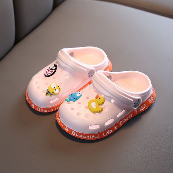 

girls boys sandals children slidesbaby casual beach sandanls summer kids sandals first walkers infantil baby, Black;red