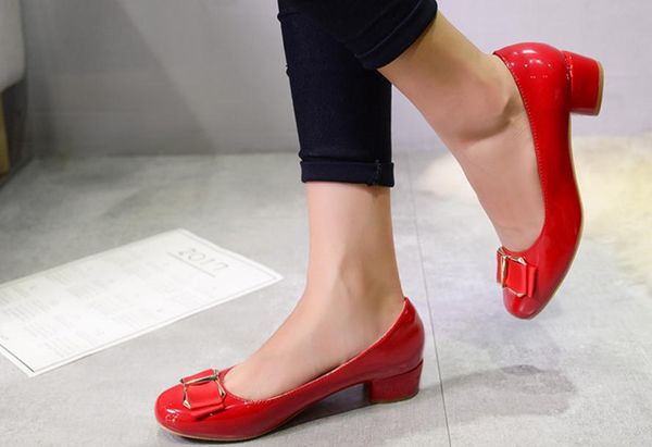 

2019 women's shoes in spring and autumn with new style round head bowknot shoes heel 3.5cm ,5cm,flat bottom @203, Black