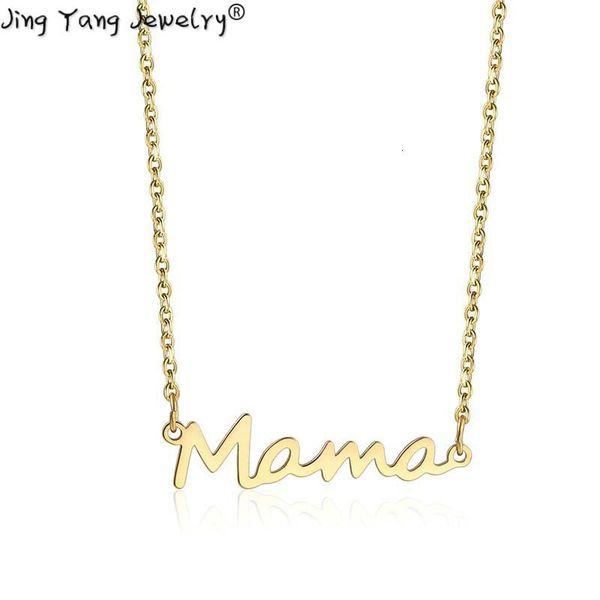 

jingyang delicate letter mother necklace love from the monal of pendant minimum necklace for the royal mother's day moms ebmds, Silver