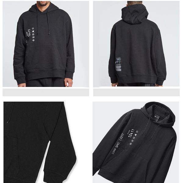 

new designer men's and women's autumn hoodies letter printed sweatshirts pure color sport casual outwears winter quality lsy19815, Black