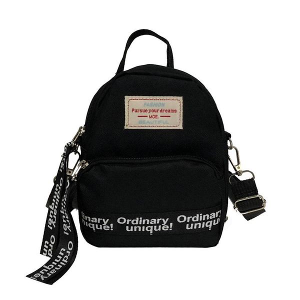 

mini backpack women nylon letter print shoulder bag for teenage girls kids multifunction small backpack female ladies travel bag