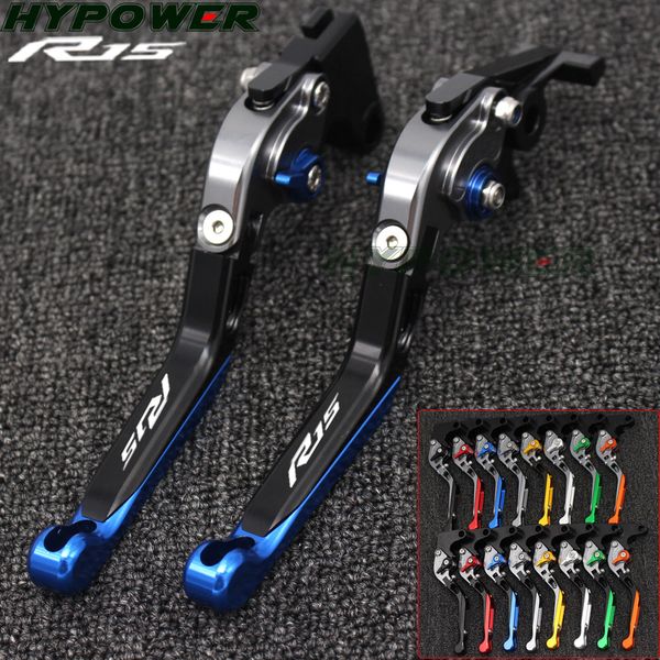 

for yamaha yamaha r15 r 15 2011-2016 2014 2015 2013 logo r15 motorcycle adjustable folding extendable brake clutch levers fit
