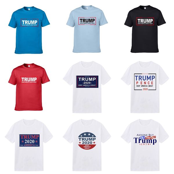 

2020 new arrival palm tree trump t-shirt men designer colorful tie dye printed angels trump t shirts summer casual mens cotton short tee sle, White;black
