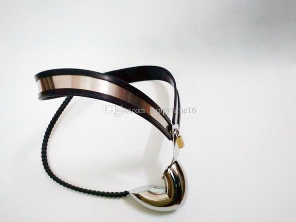 

2019 chastity male device adjustable stainless steel chastity cage belt enforcer cock underwear adults t-shaped for menjouets lvscw