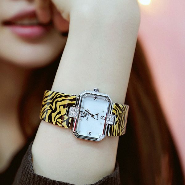 

luxury amber watch women ladies resin band nobler fashion squareness dial imitation amber silver stainless steel bracelet watch, Slivery;brown
