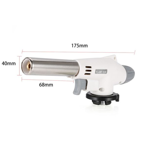 

wind fully automatic electronic flame gun butane burners gas adapter torch hiking camping equipment tool welding gas torch