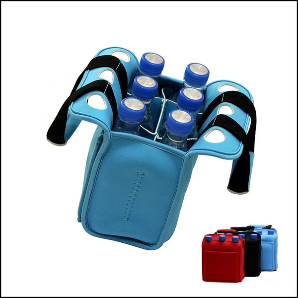 

neoprene insulated six pack beer cooler bag lunch bags
