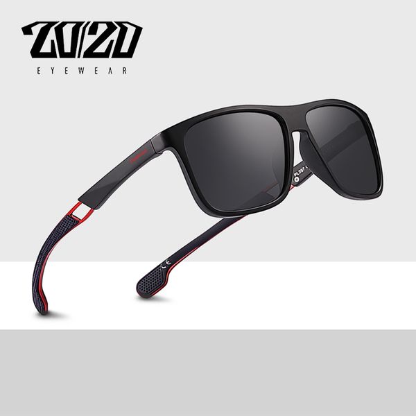 

20/20 brand new classic polarized sunglasses men driving gafas square metal frame eyewear male sun glasses for men oculos, White;black