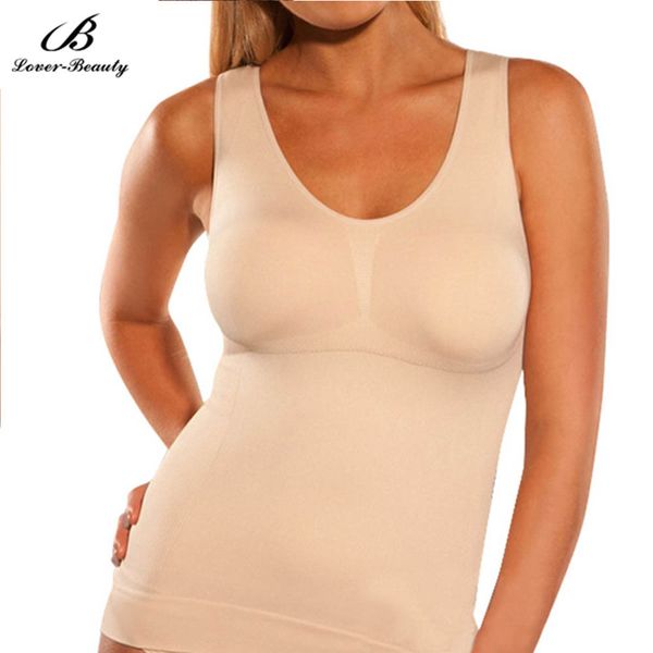 

любовник красоты женщины похудения талии shaper cami верхняя часть бака compression животика контроль нижнего белья рубашка жилет триммер бю, Black;white