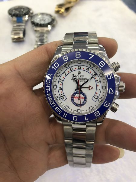 

Christmas gift white Dial Ceramic Bezel 116680 44mm Automatic mechanical Watch Mens gifts Wristwatches With Original Box Papers