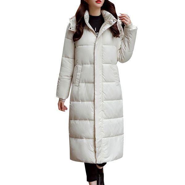 

kawaii long women winter jackets and coats plus size womens parka outwear autumn hooded zipper fashion women coats winter jacket, Black