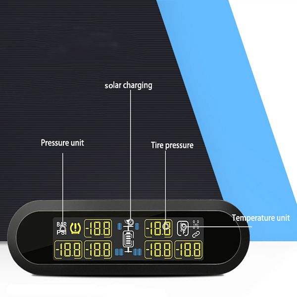 

high smart external sensor rechargeable motor homes 6 wheels tyre pressure monitor mini wireless real time practical