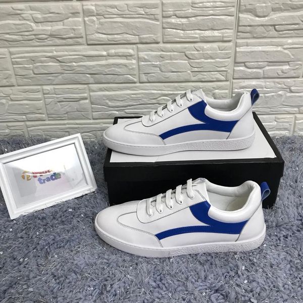 

designer men's casual shoes women's low-cut high-casual shoes luxury white and red leather flat shoes breathable lace outdoor, Black
