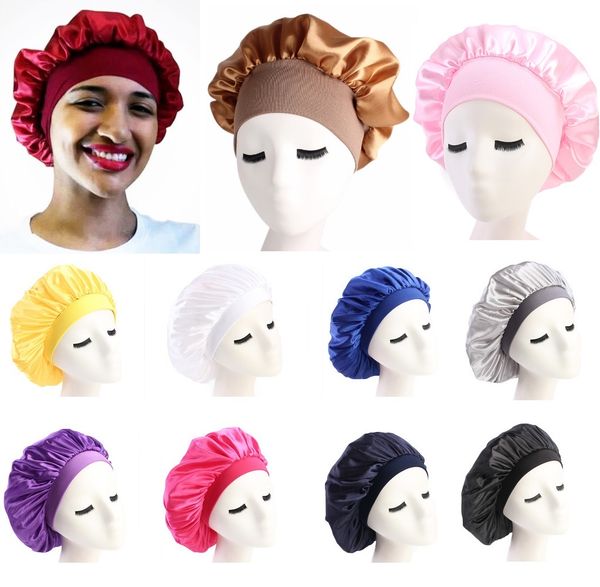 

new muslim women stretch sleep turban hat scarf silky bonnet chemo beanies caps cancer headwear head wrap hair loss accessories, Blue;gray