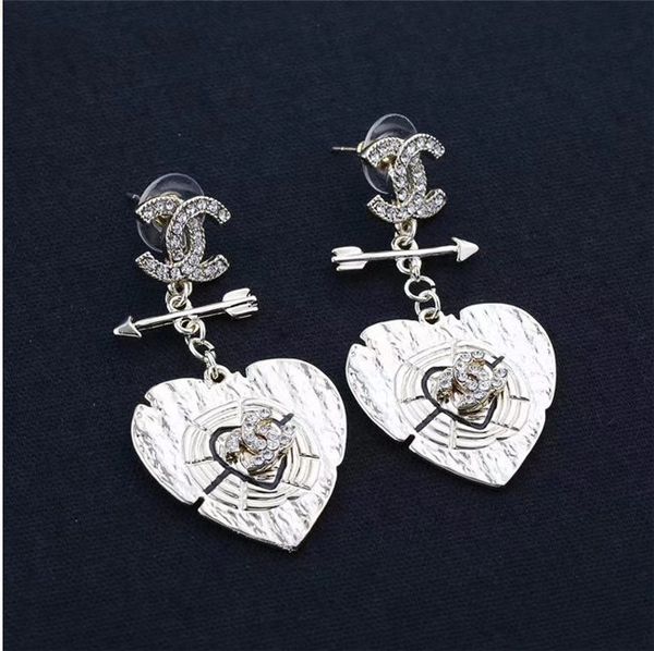 

luxury number 5 dangle drop earrings hollow large circle earring 14k gold ear studs women girl wedding party jewelry gift, Black