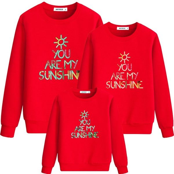

2019 warm family look dad mom kid matching outfits pretty long sleeve high street parent-child outfit female wear 01a02cm, Black
